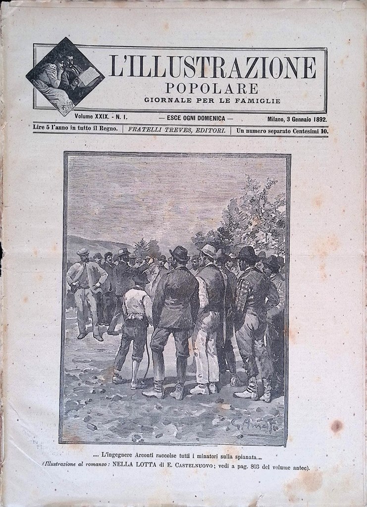 L'Illustrazione Popolare 3 Gennaio 1892 Esposizione di Palermo Mogadiscio Treves