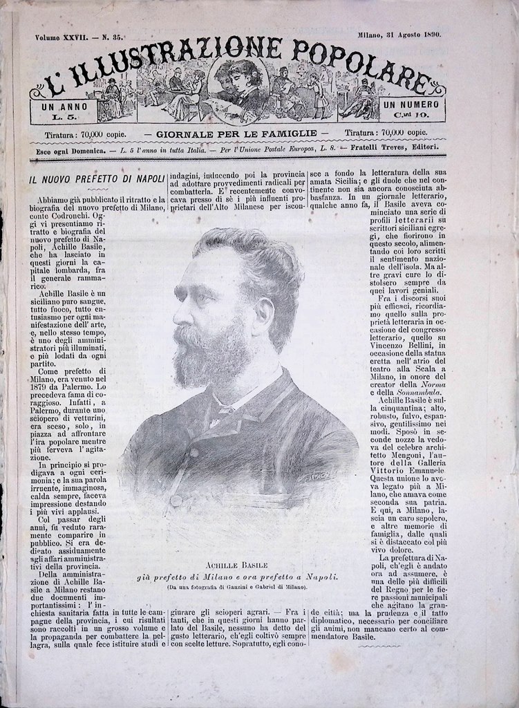 L'Illustrazione Popolare 31 Agosto 1890 Società Ginnastiche Valle del Ferro …