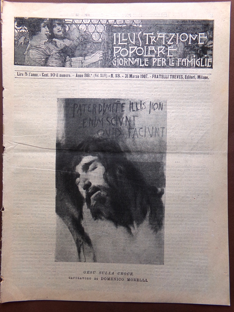 L'illustrazione Popolare 31 Marzo 1907 Settimana Santa Pasqua Gerusalemme Roma