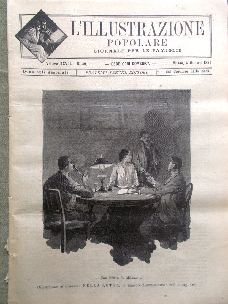 L'illustrazione Popolare 4 Ottobre 1891 Garibaldi Moltke Esposizione Praga Pamir
