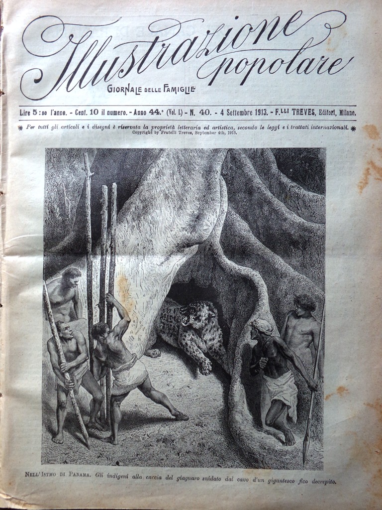 L'Illustrazione Popolare 4 Settembre 1913 Agrigento Apertura Canale Panama Colon
