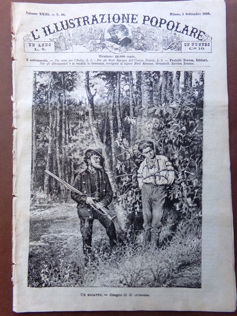 L'illustrazione Popolare 5 Settembre 1886 Centenario Luigi Galvani Arti Livorno