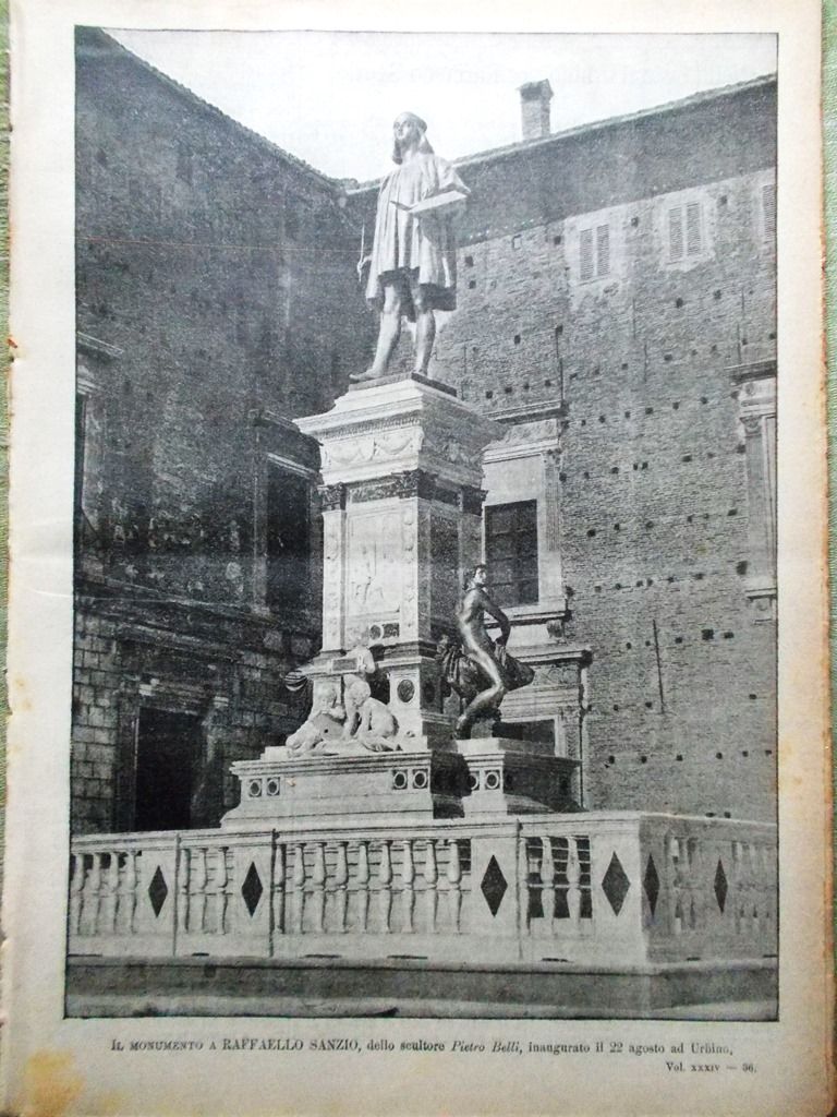 L'illustrazione Popolare 5 Settembre 1897 Monte Varallo Raffaello Urbino Hawaii