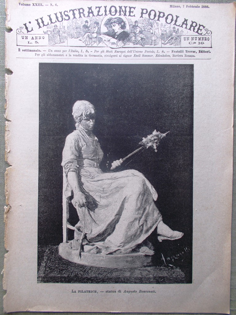 L'illustrazione Popolare 7 Febbraio 1886 Lione Valtellina Trasmissione Tecchio