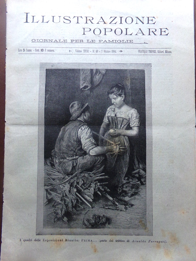 L'Illustrazione Popolare 7 Ottobre 1894 Feste San Marino Navi Giapponesi …