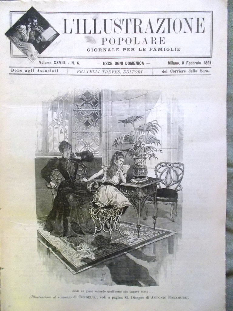 L'illustrazione Popolare 8 Febbraio 1891 Mentone Ballo Giappone Polo Amor …