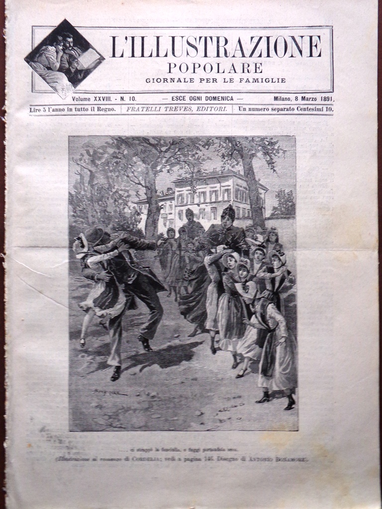 L'illustrazione Popolare 8 Marzo 1891 Massaua Magliani America Sansovino Sherman