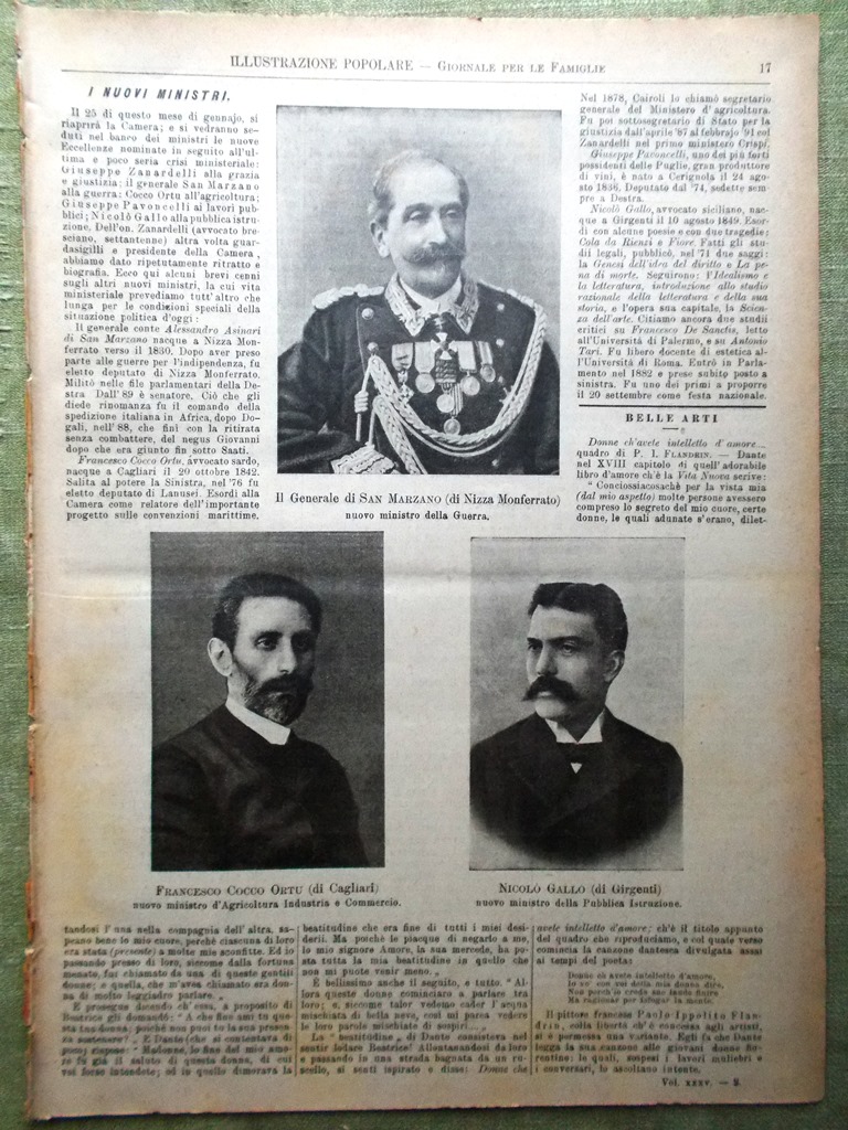 L'illustrazione Popolare 9 Gennaio 1898 Palermo Ferrovia Potenza Daudet Torino