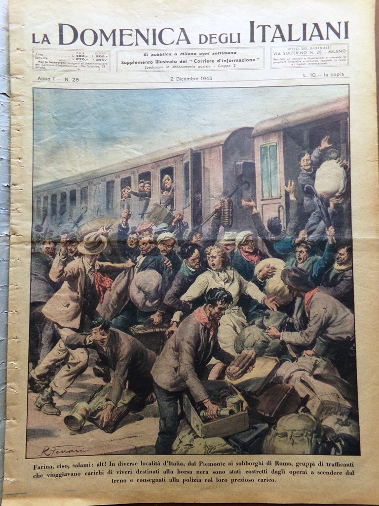 La Domenica degli Italiani Corriere 2 Dicembre 1945 San Marco …