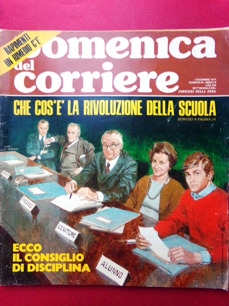 La Domenica del Corriere 1 Dicembre 1974 Carrà Churchill Gazzera …