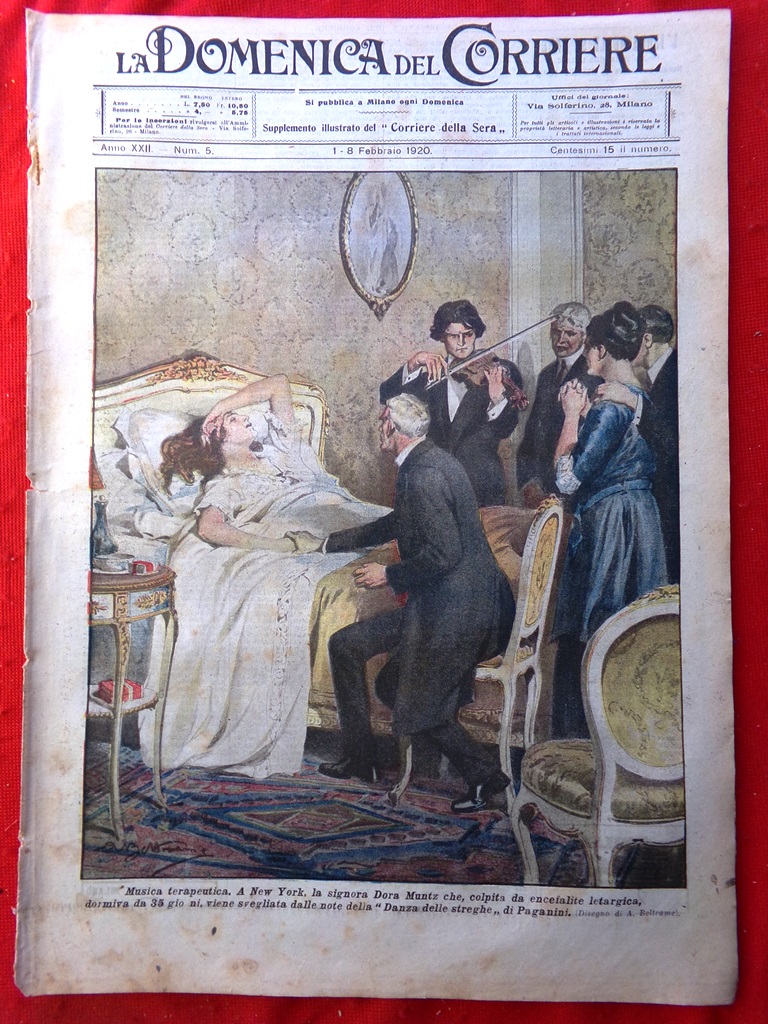 La Domenica del Corriere 1 Febbraio 1920 Ratifica Patto Versailles …