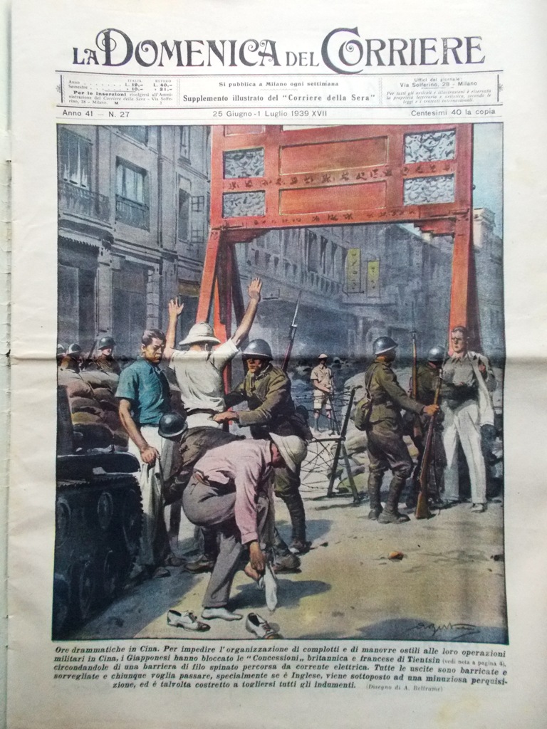 La Domenica del Corriere 1 Luglio 1939 Gloria Cilea Val …