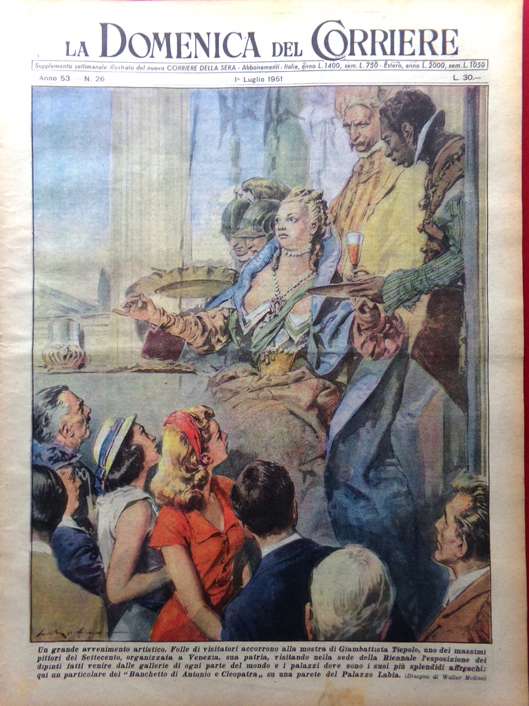 La Domenica del Corriere 1 Luglio 1951 Gydnia Dempsey Carpentier …