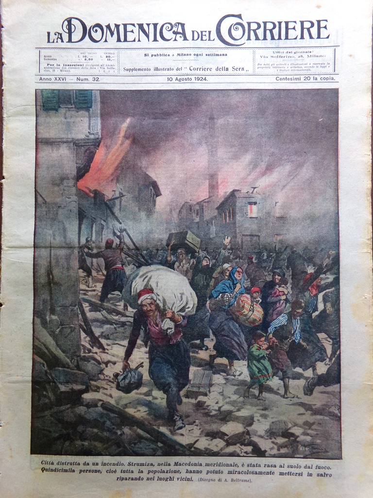 La Domenica del Corriere 10 Agosto 1924 Busoni Galimberti Tonani …