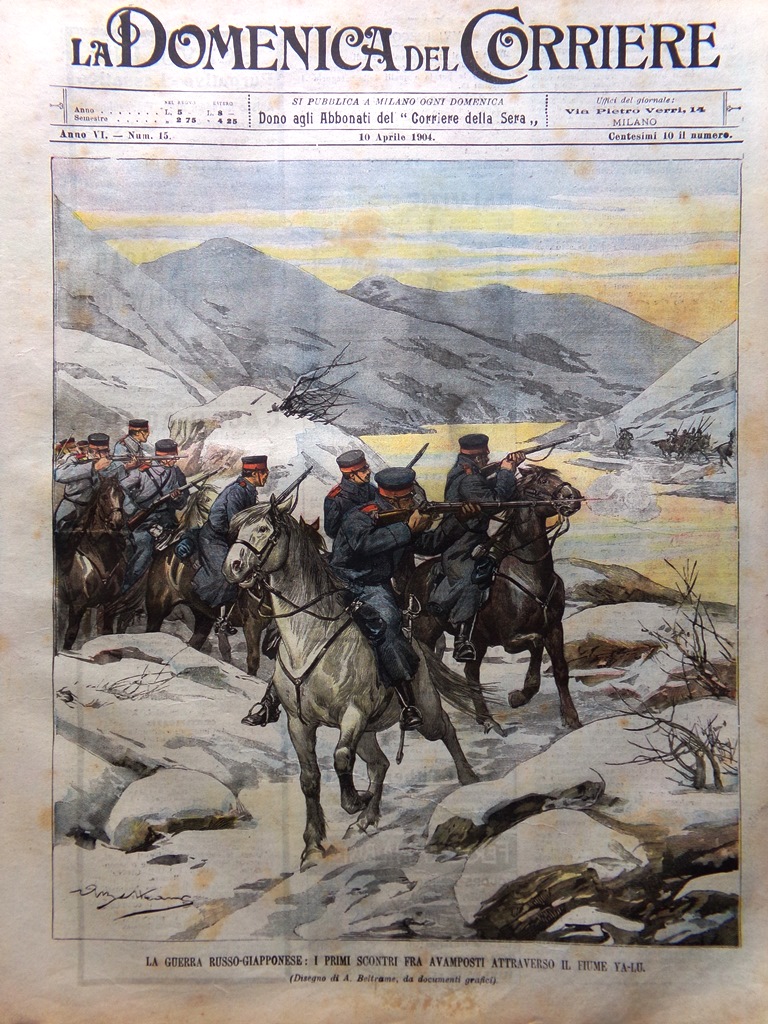 La Domenica del Corriere 10 Aprile 1904 San Siro a …