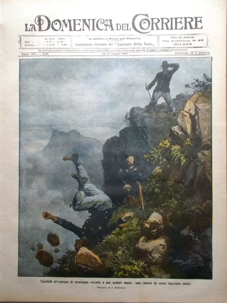 La Domenica del Corriere 10 Luglio 1910 Reims Reali Romania …