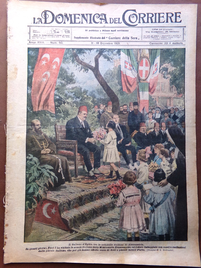 La Domenica del Corriere 11 Dicembre 1921 Fotografia Bora Giorgio …