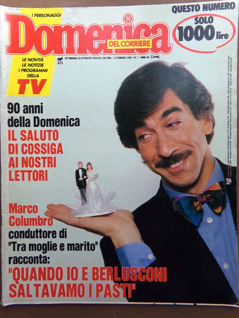 La Domenica del Corriere 11 Febbraio 1988 Virus Drive In …