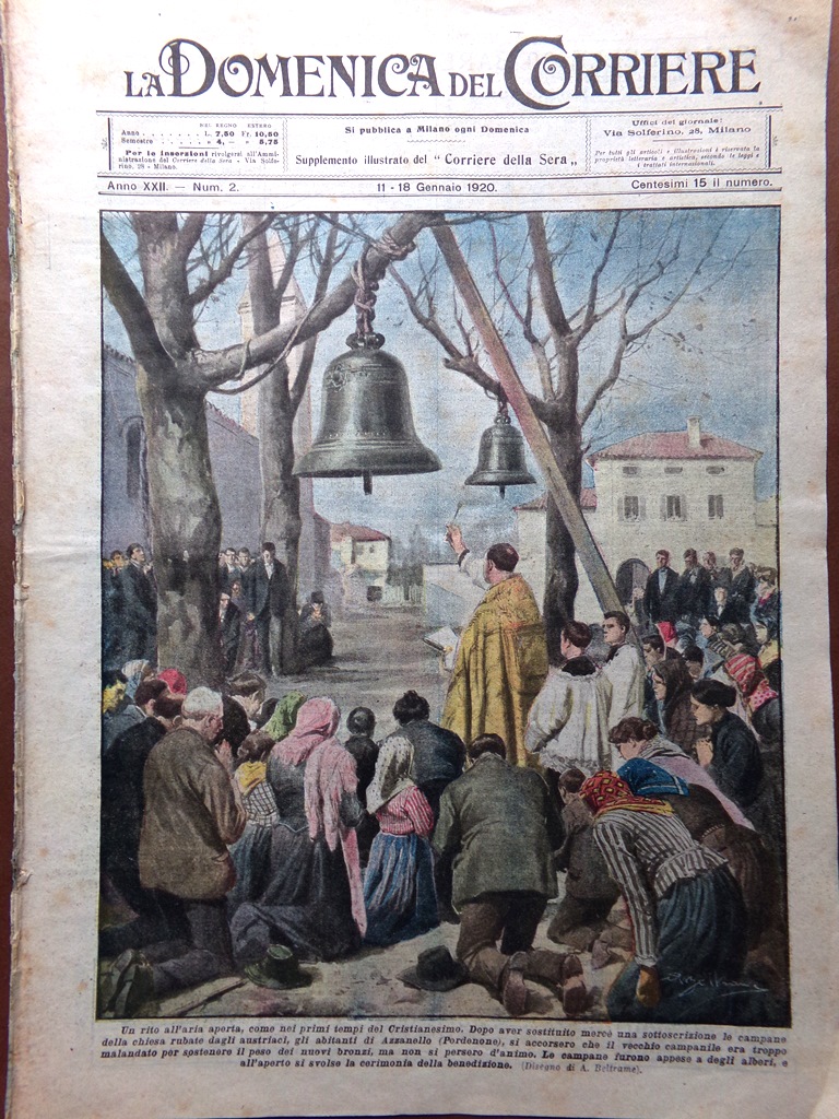 La Domenica del Corriere 11 Gennaio 1920 Westphalia Porto Milano …
