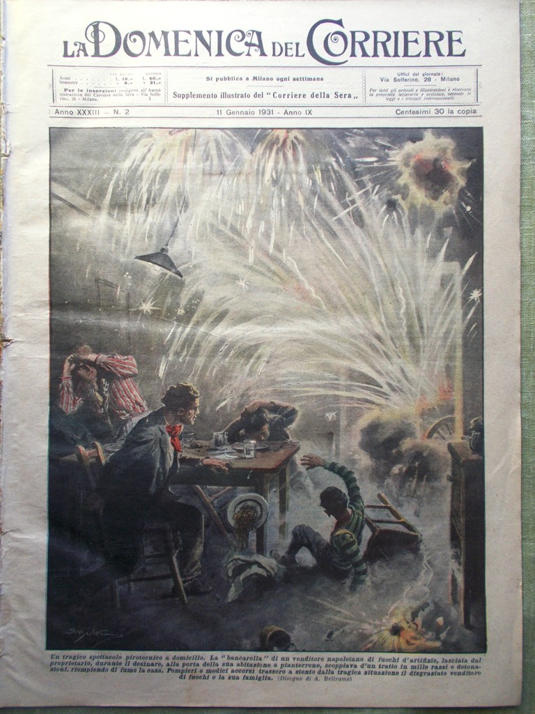 La Domenica del Corriere 11 Gennaio 1931 Amore Ande Figli …