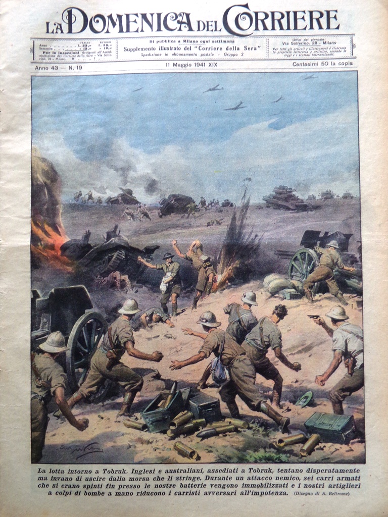 La Domenica del Corriere 11 Maggio 1941 WW2 Duce Messaggi …