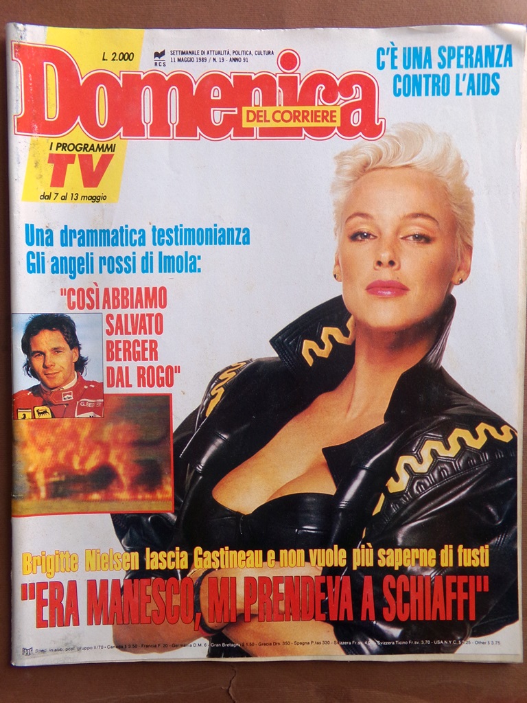 La Domenica del Corriere 11 Maggio 1989 Nielsen AIDS Berger …