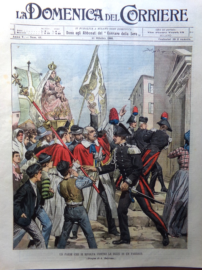 La Domenica del Corriere 11 Ottobre 1903 San Rossore Esposizione …