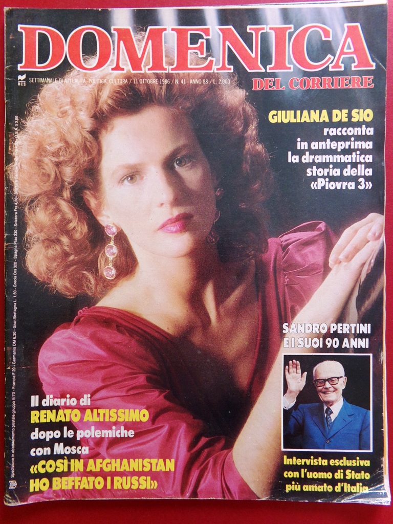 La Domenica del Corriere 11 Ottobre 1986 Pertini Khomeini Ferrario …