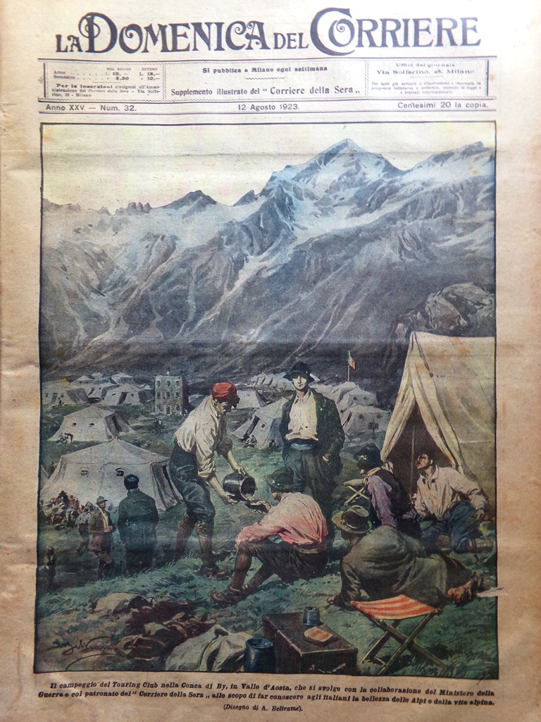 La Domenica del Corriere 12 Agosto 1923 Padre Pio Pietrelcina …