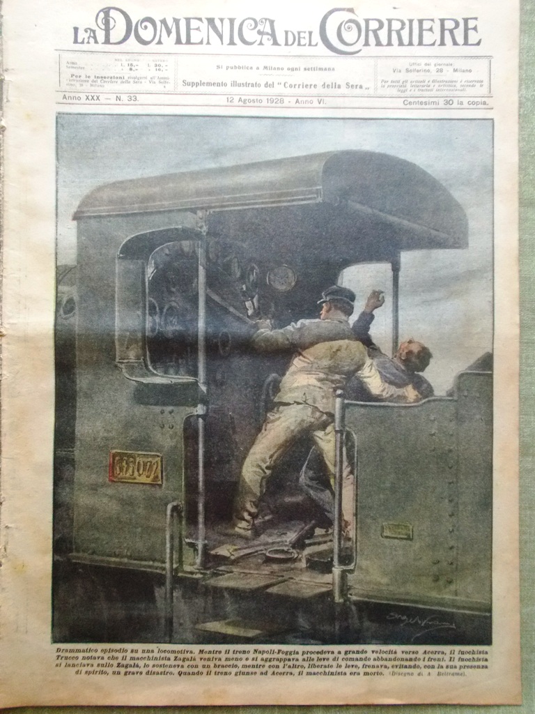 La Domenica del Corriere 12 Agosto 1928 Talismani Spedizione di …