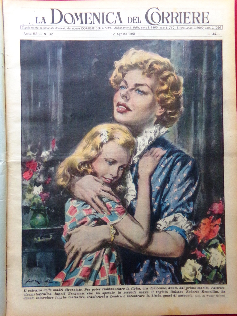 La Domenica del Corriere 12 Agosto 1951 Piramide di Cheope …