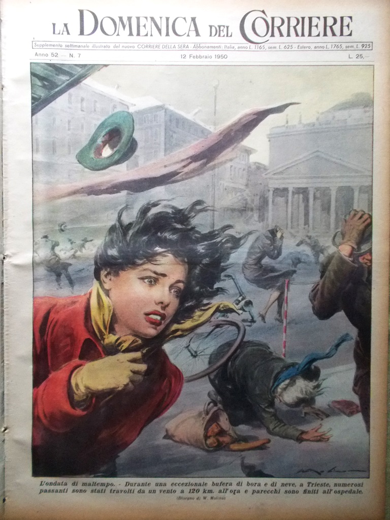 La Domenica del Corriere 12 Febbraio 1950 Drapal Faust Biografia …