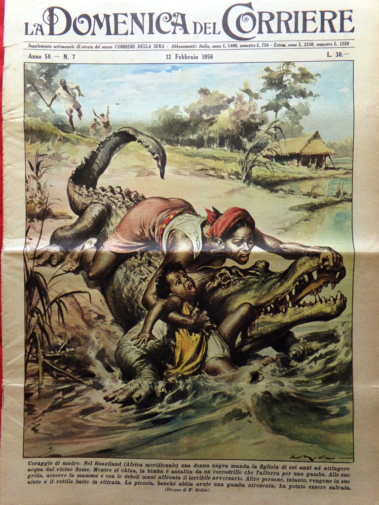 La Domenica del Corriere 12 Febbraio 1956 Vascelli Fantasma Renault …