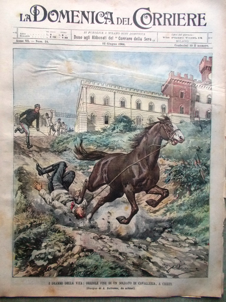 La Domenica del Corriere 12 Giugno 1904 Saint Louis Latte …