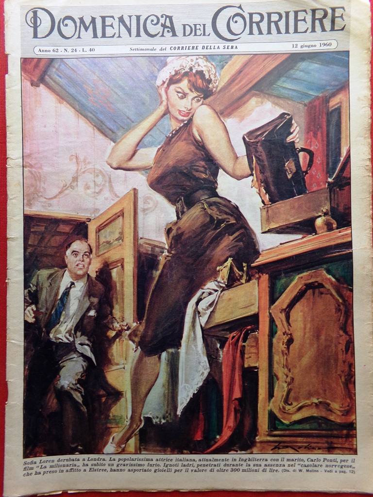 La Domenica del Corriere 12 Giugno 1960 Segreto Fatima Berruti …
