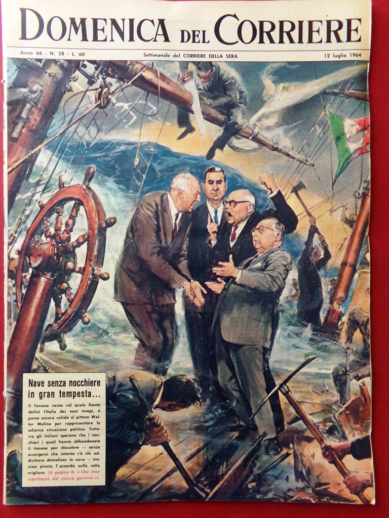 La Domenica del Corriere 12 Luglio 1964 WW1 Pallanuoto Zingari …