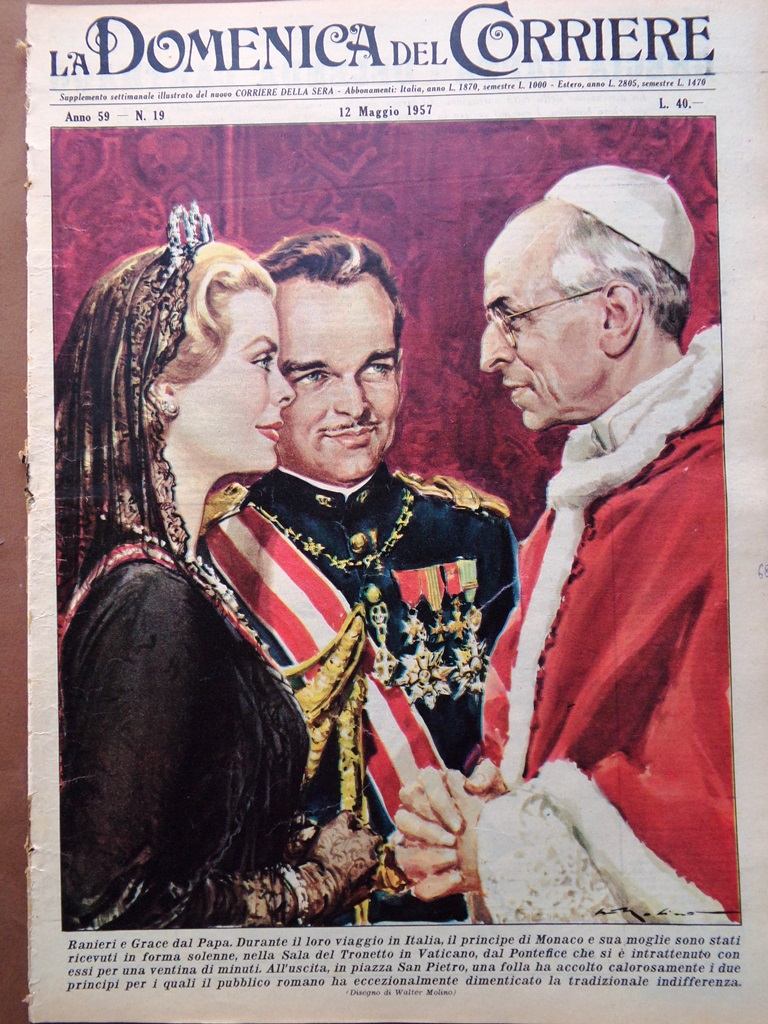 La Domenica del Corriere 12 Maggio 1957 Isernia e Oristano …