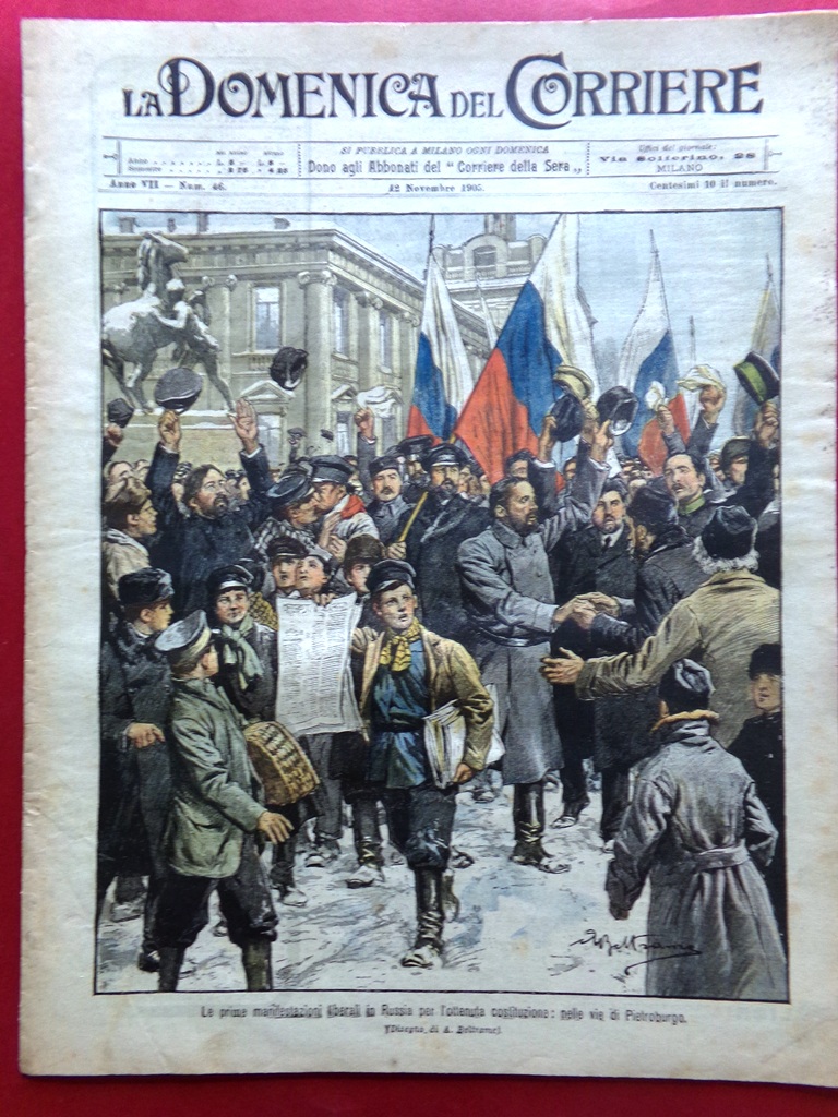 La Domenica del Corriere 12 Novembre 1905 Libertà Russia Posillipo …