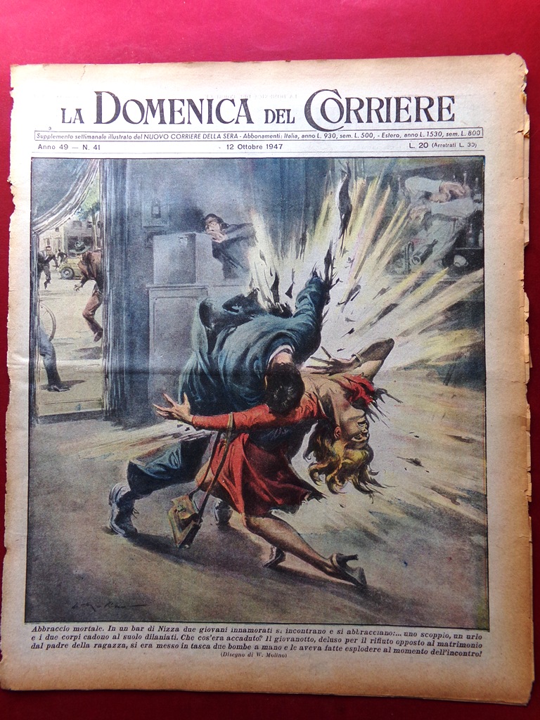 La Domenica del Corriere 12 Ottobre 1947 Templi Tibet Inverno …