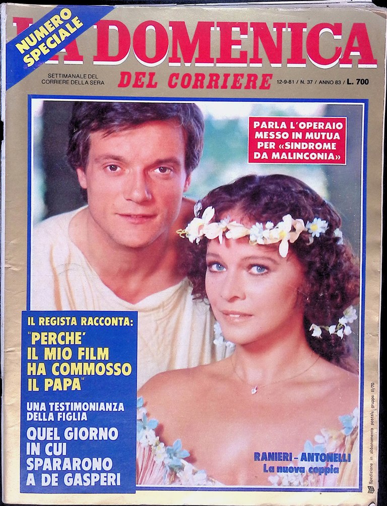 La Domenica del Corriere 12 Settembre 1981 Travolta Ranieri - …