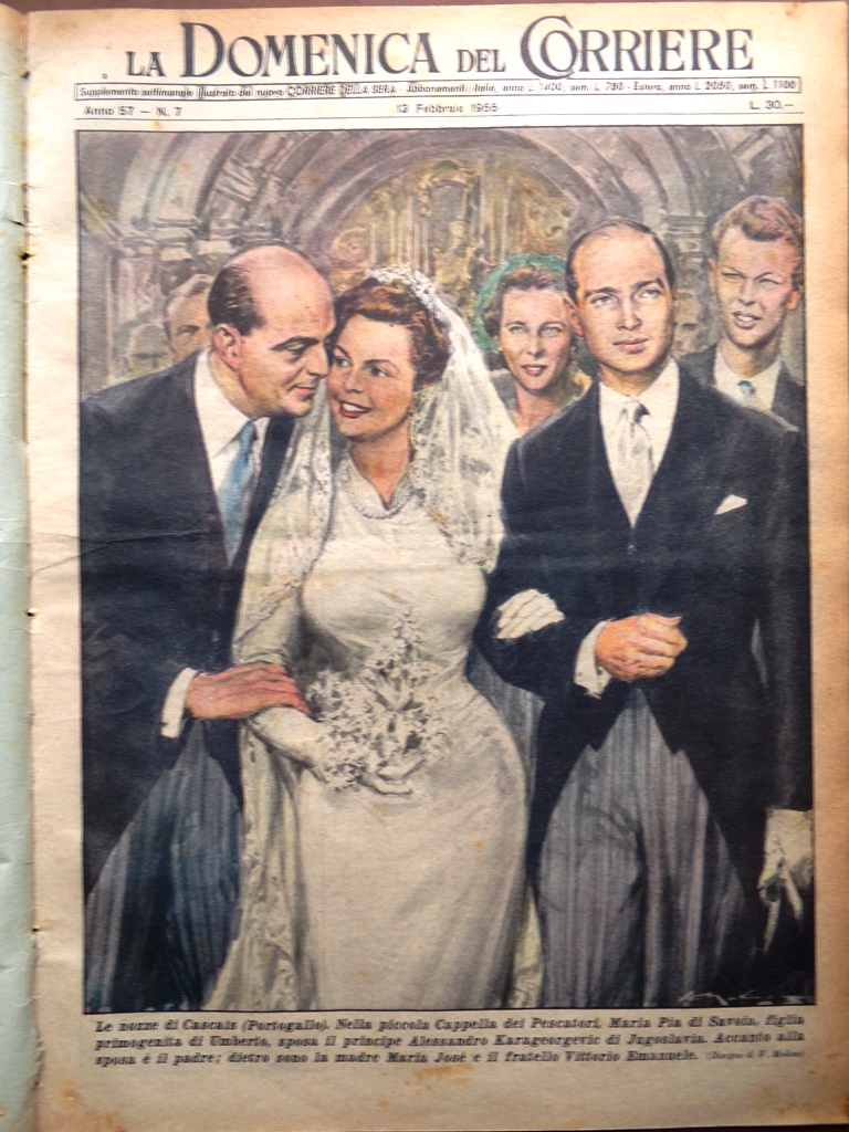 La Domenica del Corriere 13 Febbraio 1955 Venaria Oggetti Rari …