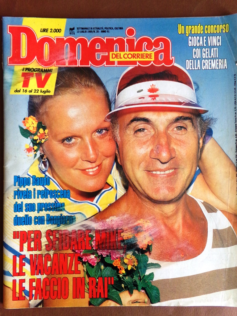La Domenica del Corriere 13 Luglio 1989 Franco Franchi Kennedy …
