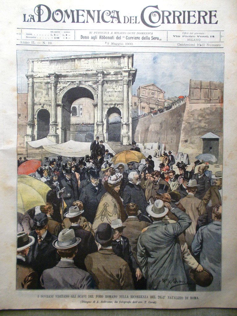 La Domenica del Corriere 13 Maggio 1900 Munkacsy Verona Esposizione …