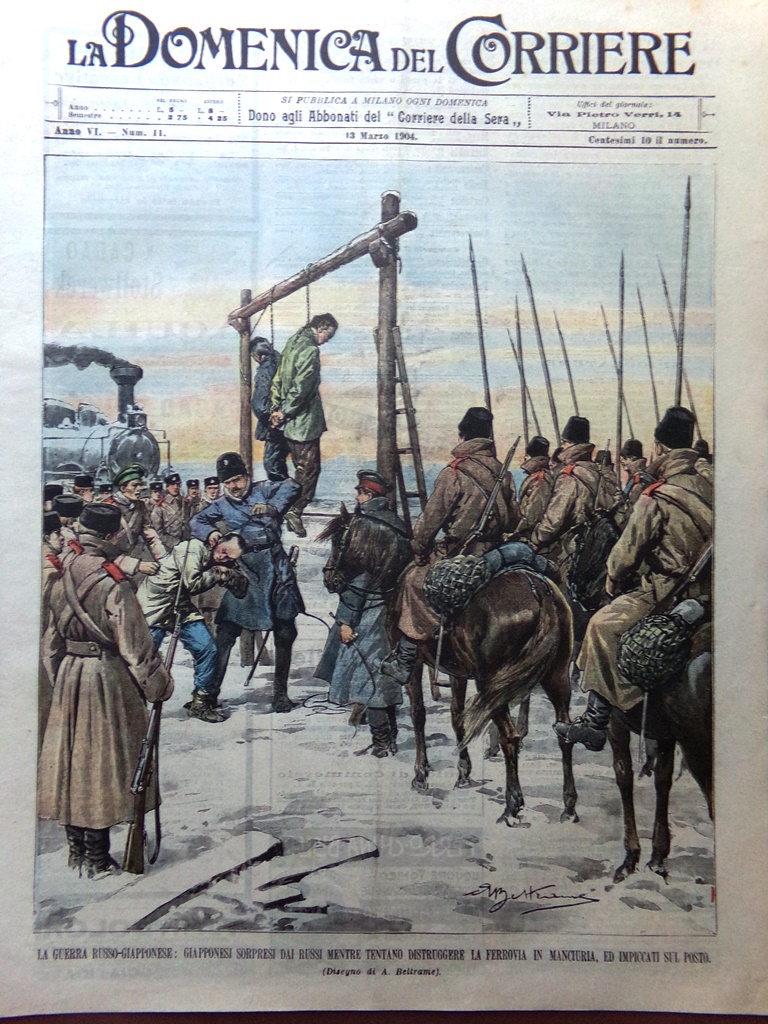 La Domenica del Corriere 13 Marzo 1904 Inondazioni Sardegna Magrini …