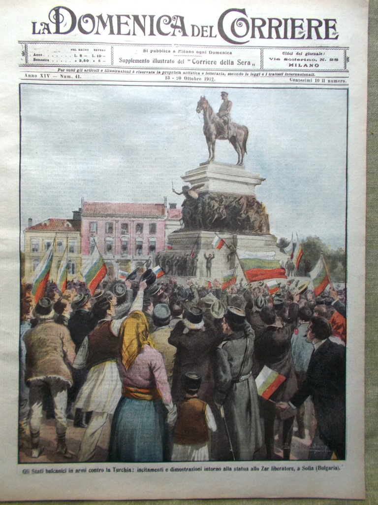 La Domenica del Corriere 13 Ottobre 1912 Biblioteca Vaticano Asti …