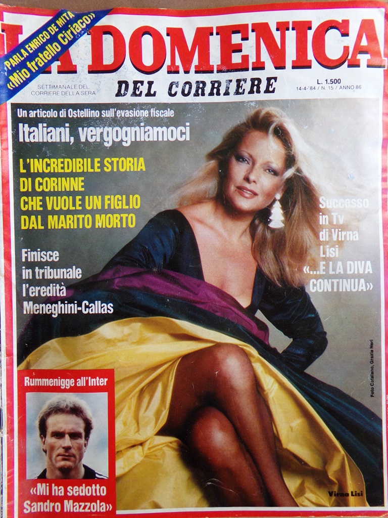 La Domenica del Corriere 14 Aprile 1984 Rummenigge Lisi Zanzotto …