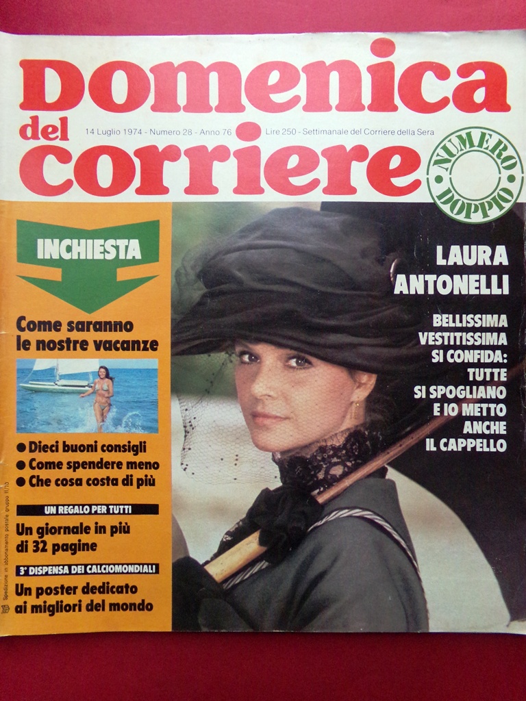 La Domenica del Corriere 14 Luglio 1974 Antonelli Marilyn Taylor …
