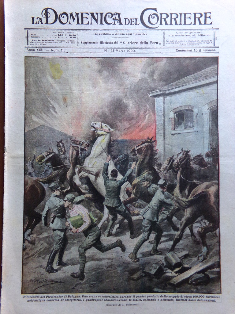 La Domenica del Corriere 14 Marzo 1920 Processo Budapest Ratibor …
