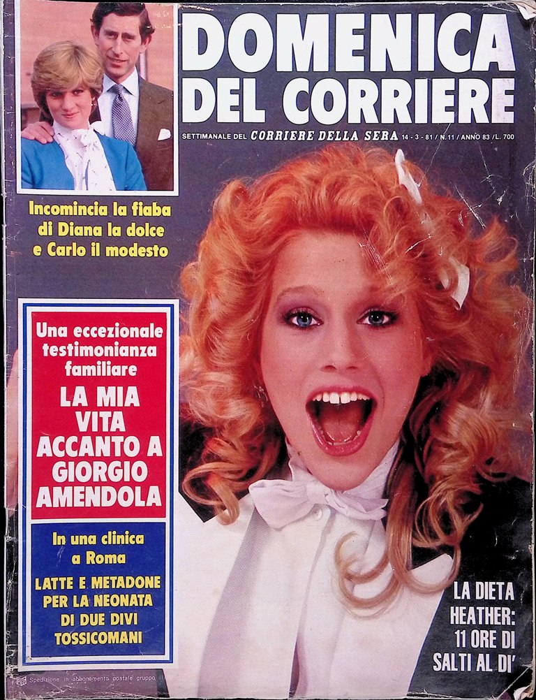 La Domenica del Corriere 14 Marzo 1981 Jimmy Frattiano Barulli …