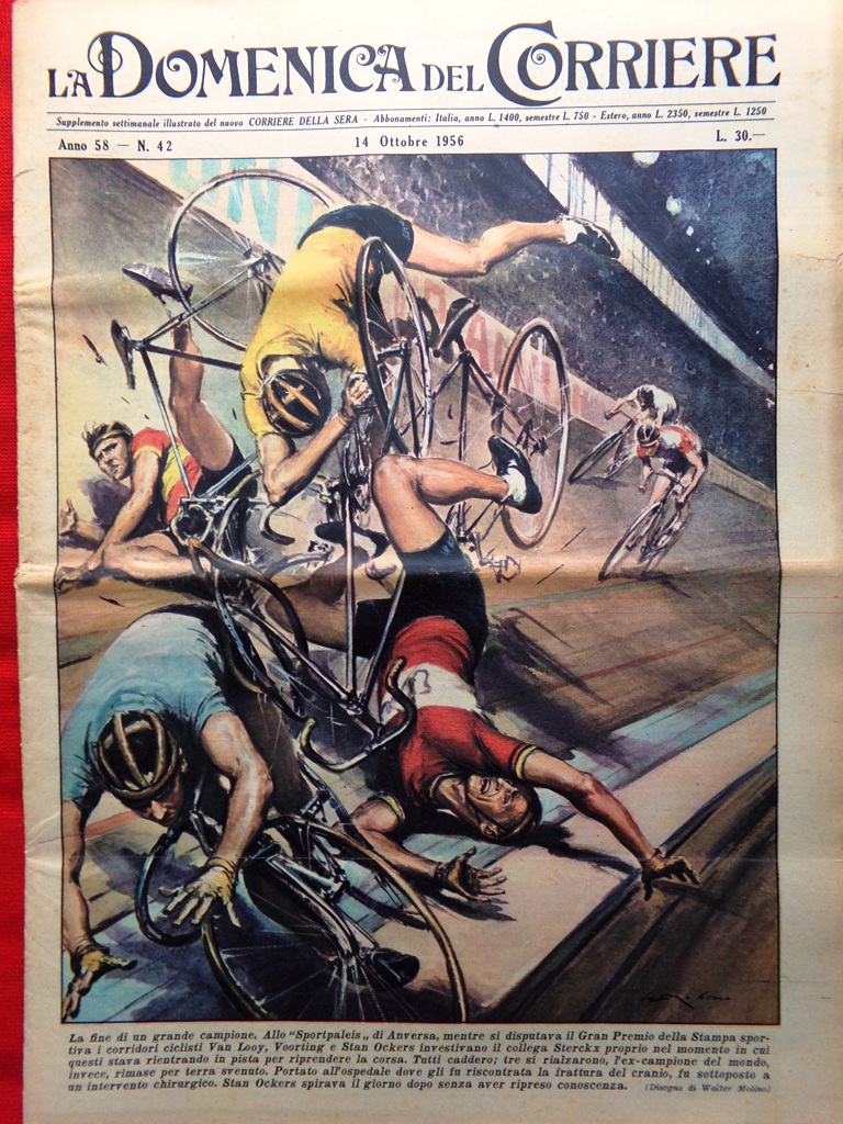 La Domenica del Corriere 14 Ottobre 1956 Stan Ockers Bergman …